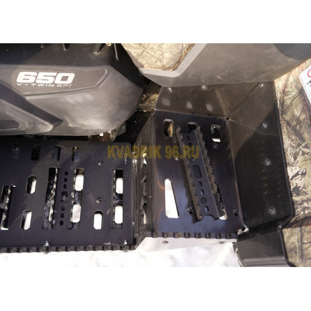Комплект: защита днища и подножки KTZ для квадроцикла BRP CAN AM OUTLANDER G2 MAX 650 850 1000 (2019-2024-)
