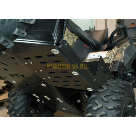Комплект: защита днища и подножки KTZ для квадроцикла BRP CAN AM OUTLANDER G2 MAX 650 850 1000 (2019-2024-)