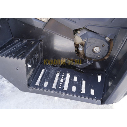 Комплект: защита днища и подножки KTZ для квадроцикла BRP CAN AM OUTLANDER G2 MAX 650 850 1000 (2019-2024-)