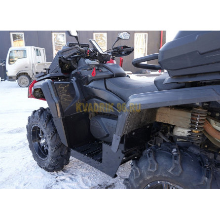 Подножки AL KTZ пластик для квадроцикла AODES Pathcross 1000 (Double seat) 2023- (основание из алюминия)