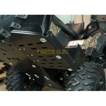 Комплект защита днища и подножки KTZ пластик для квадроцикла BRP Outlander G2 max 650 850 1000 (2017 — 2018)