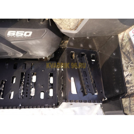 Комплект защита днища и подножки KTZ пластик для квадроцикла BRP Outlander G2 max 650 850 1000 (2017 — 2018)