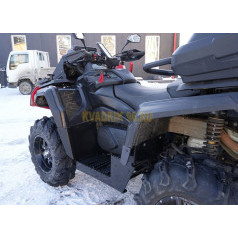 Подножки AL KTZ пластик для квадроцикла AODES Pathcross 1000 (Double seat) 2023- (основание из алюминия)